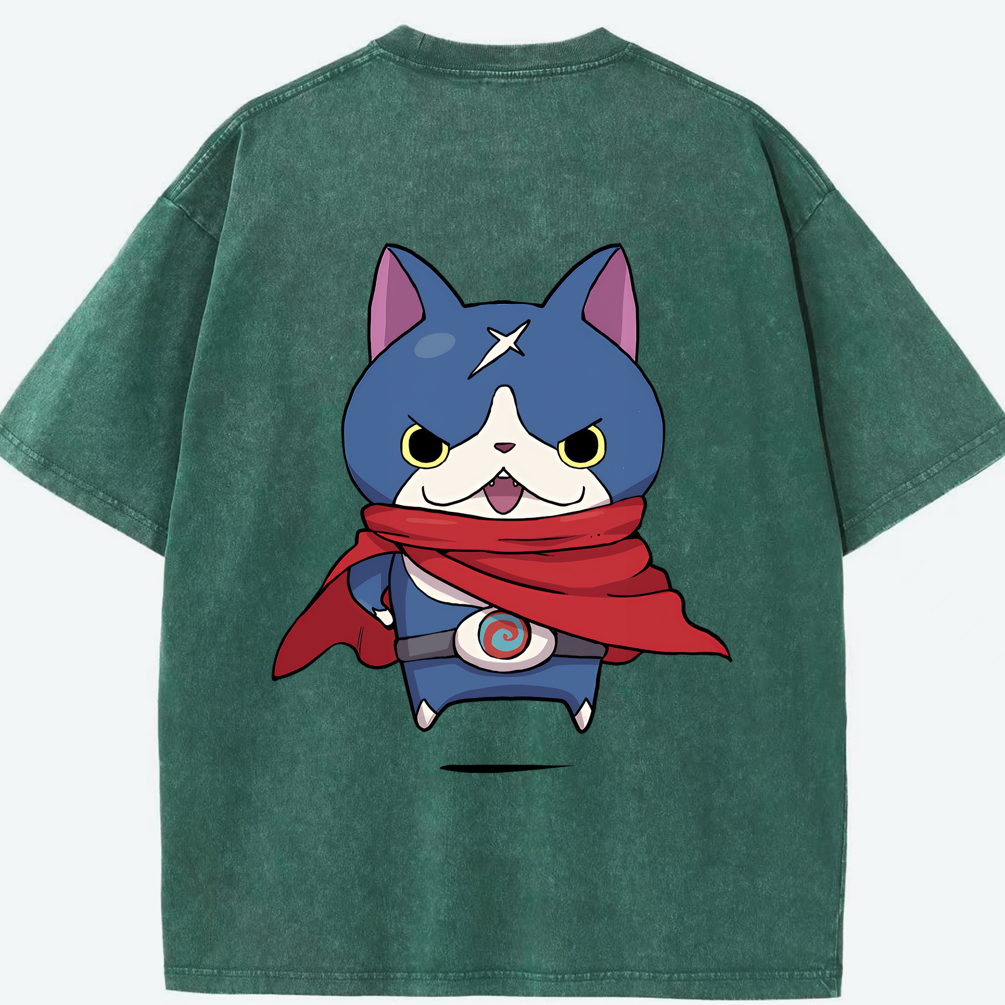 （画像用） 妖怪ウォッチ Yo-kai Watch 綿100% ヴィンテージ風 半袖Tシャツ（背面プリント）